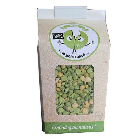 Pois cassé vert 500 g (boite réutilisable) – Gumi graines