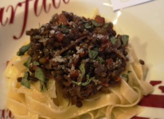 Tagliatelles et lentilles de chez Gumi et ses 4 épices